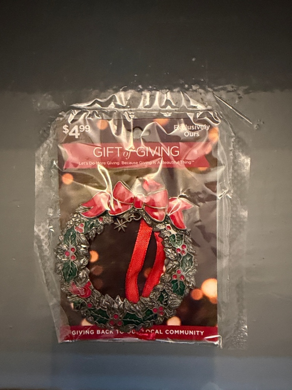 GIFT of GIVING Holiday Ornament